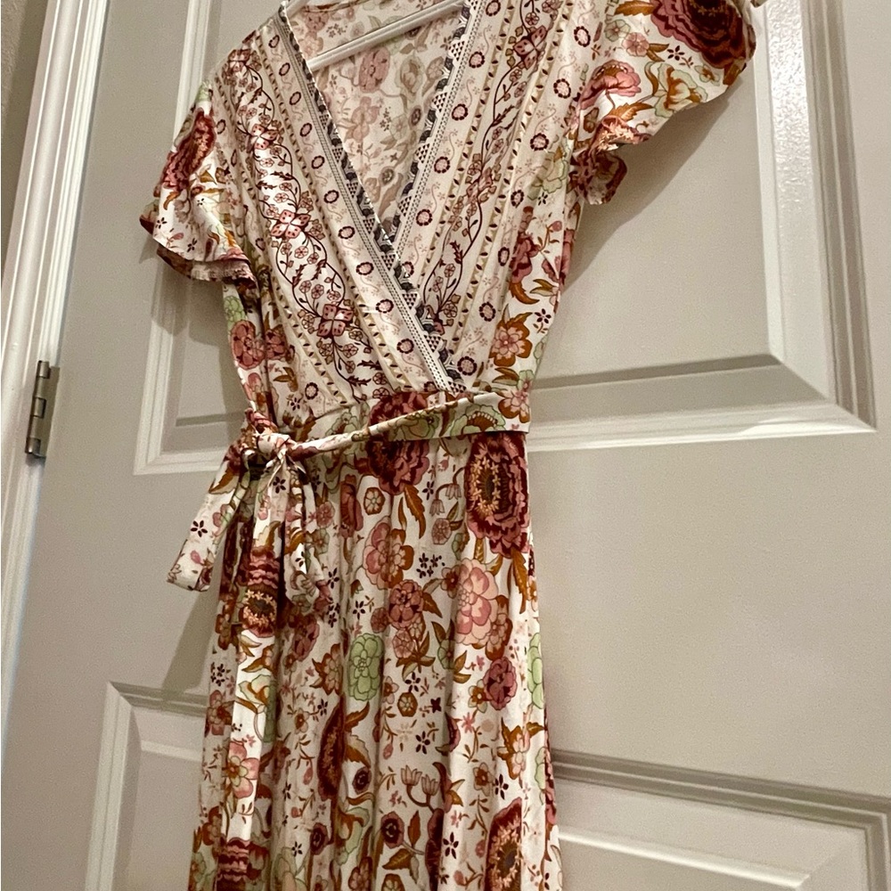 Floral V-Neck Dress